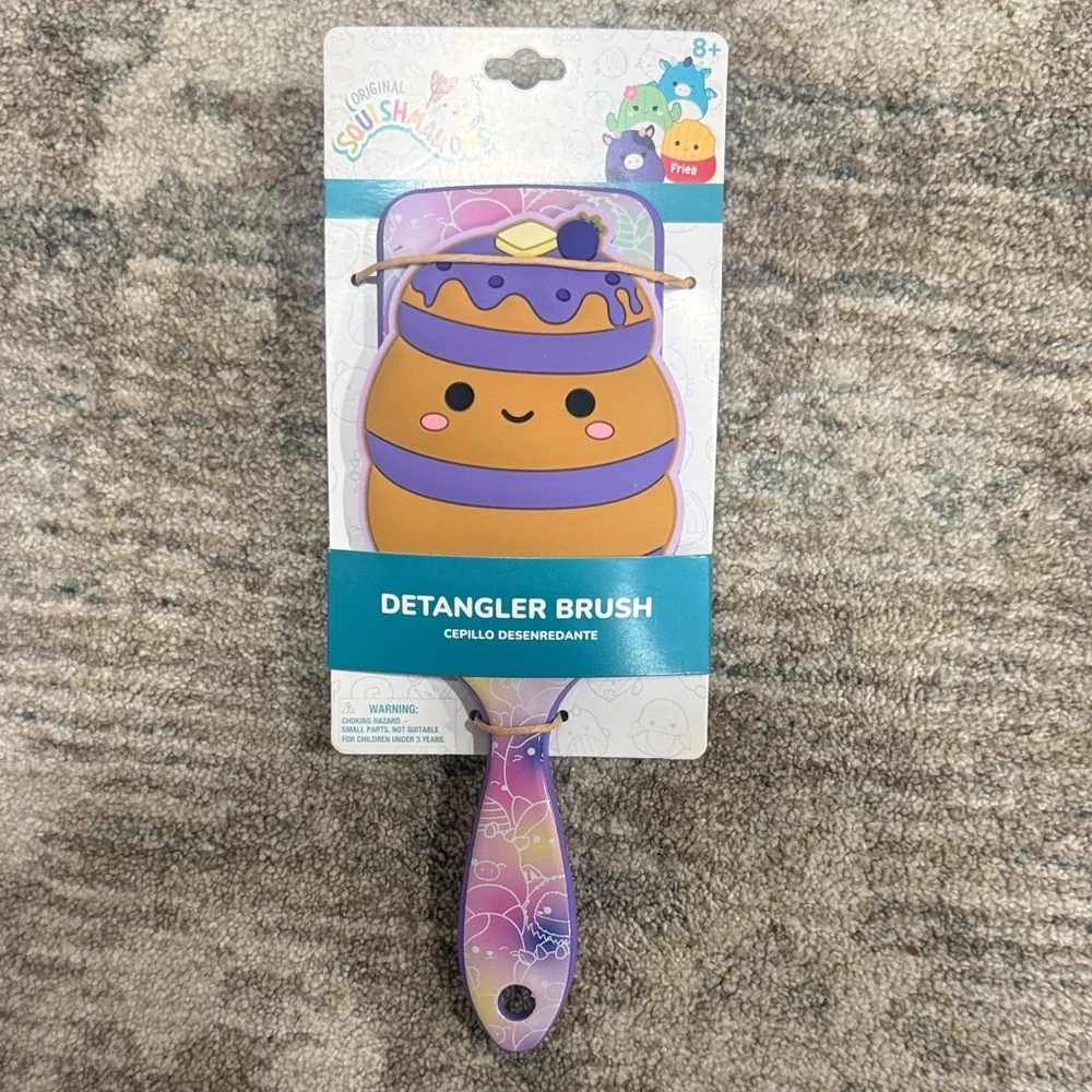 Squishmallows Orange & Purple Paden Detangler Brush